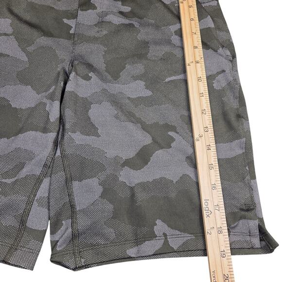 Lululemon Shorts Mens Small Green Camo T.H.E. Short 9" Inseam Linerless Athletic - Picture 10 of 11
